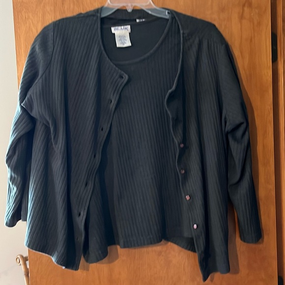 Blair two piece sweater top , gray XL - Picture 1 of 4